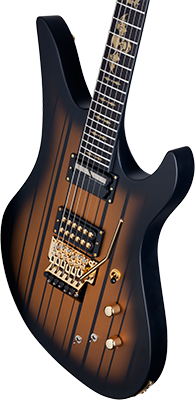 Schecter Signature Synyster Custom FR S Satin Gold Burst/Black