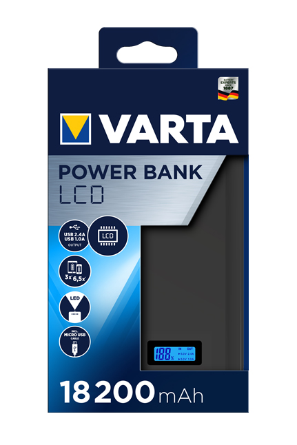 Varta LCD Powerbank 18200mAh