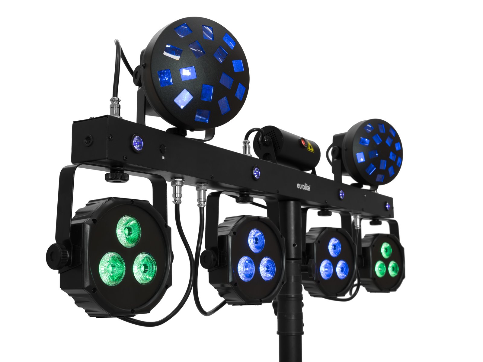 Eurolite Set LED KLS Laser Bar Next FX-Lichtset + M-4 Boxenhochständer