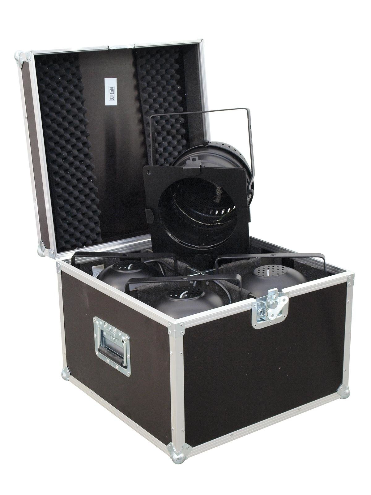 EUROLITE Set 4x LED PAR-64 HCL 12x10W sw + Case