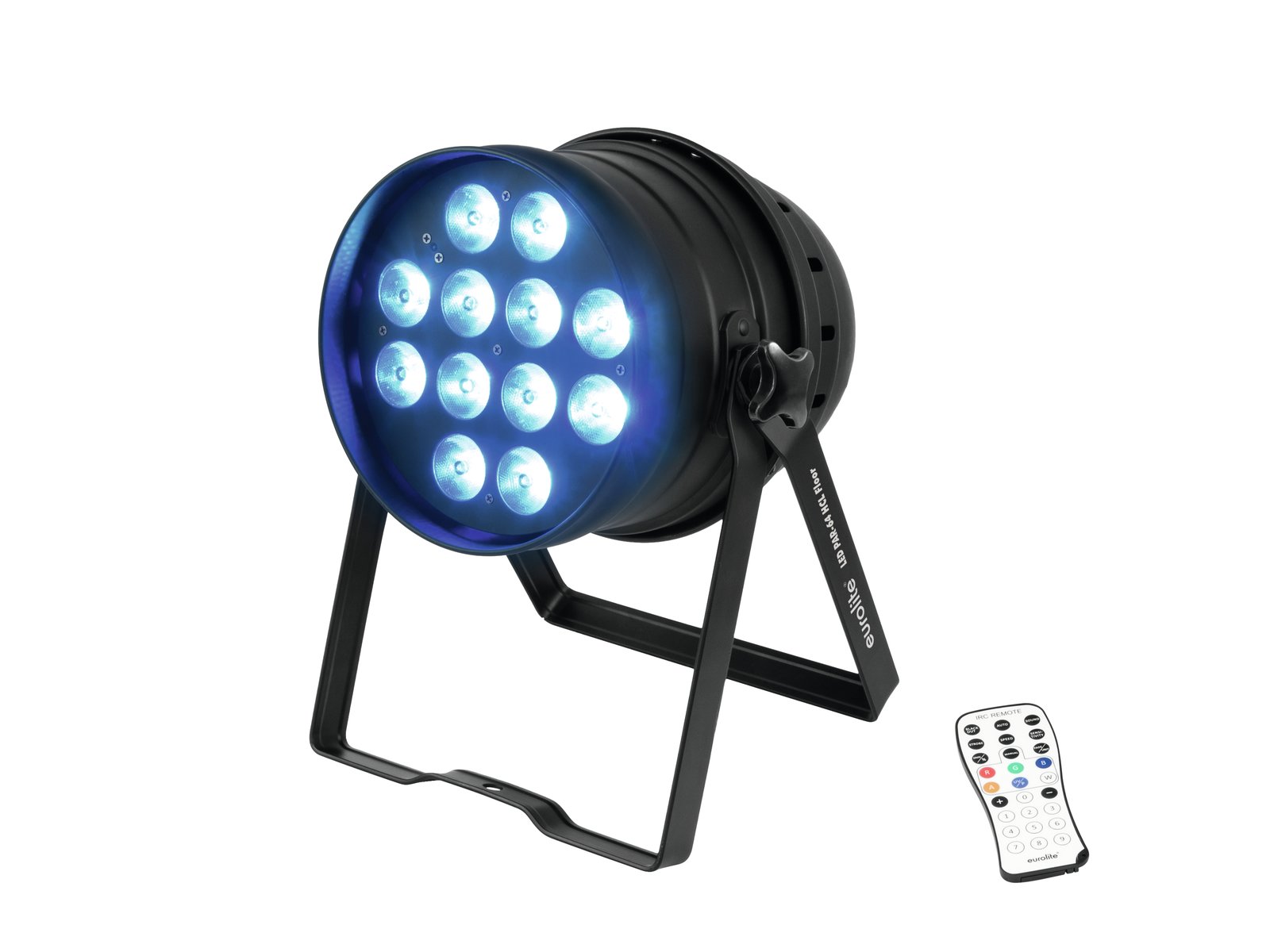 EUROLITE Set 4x LED PAR-64 HCL 12x10W sw + Case
