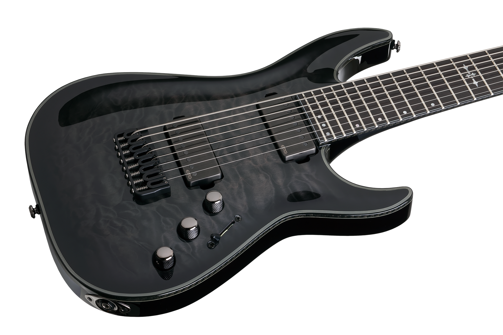 Schecter Hellraiser Hybrid C-8 Trans Black Burst