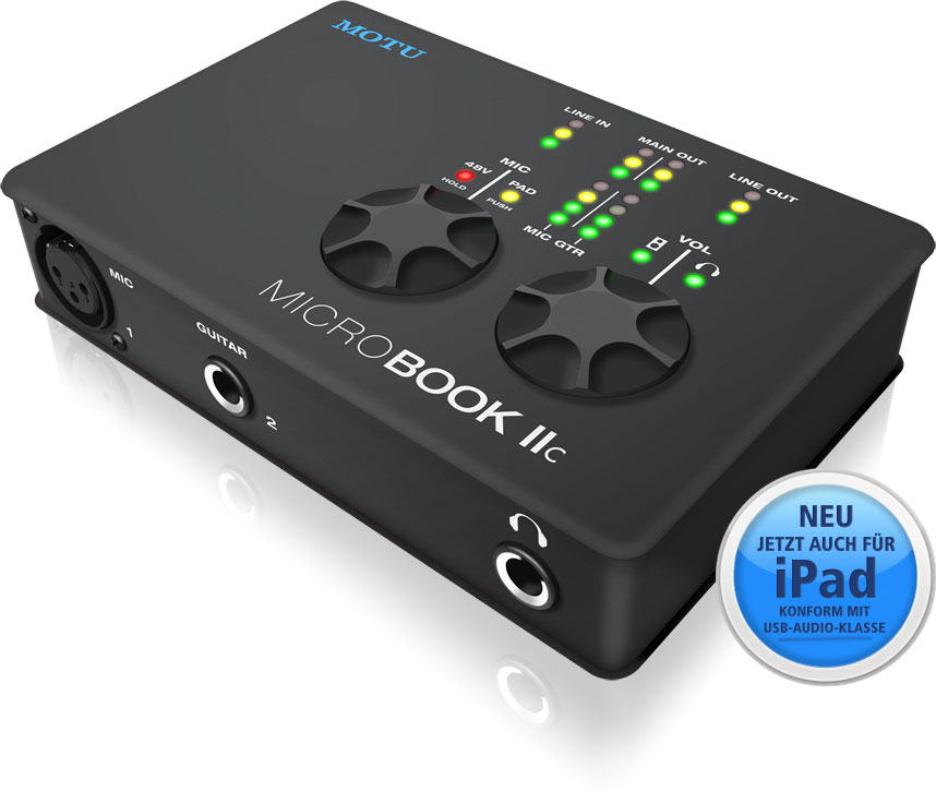 Motu Micro Book IIC USB 2.0 Audio-Interface