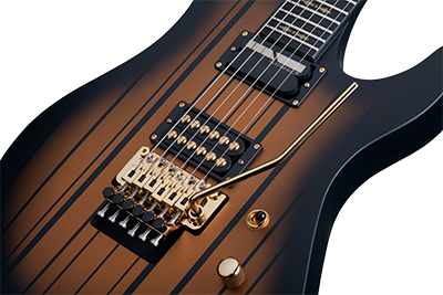 Schecter Signature Synyster Custom FR S Satin Gold Burst/Black