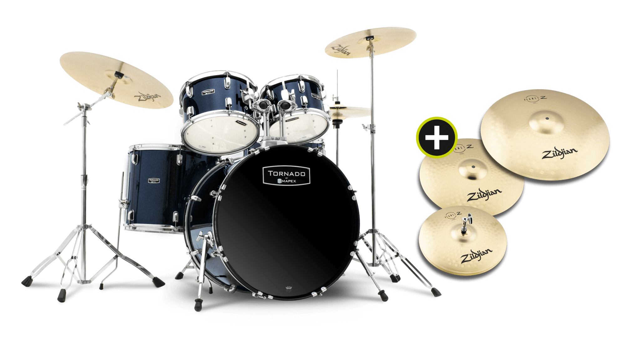 Mapex Tornado Stage Royal Blue Komplettset