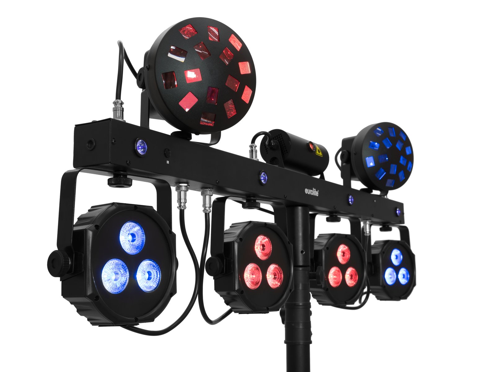 Eurolite Set LED KLS Laser Bar Next FX-Lichtset + M-4 Boxenhochständer