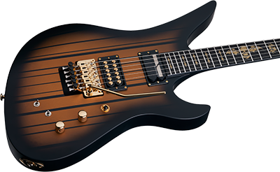 Schecter Signature Synyster Custom FR S Satin Gold Burst/Black