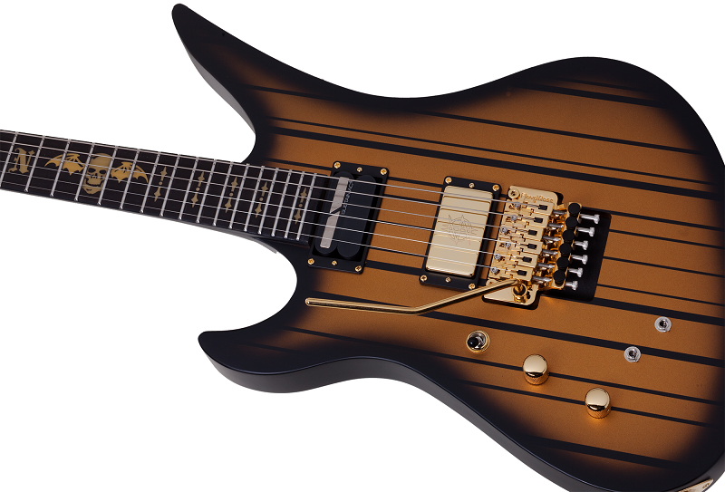Schecter Signature Synyster Custom FR S Satin Black Burst LH