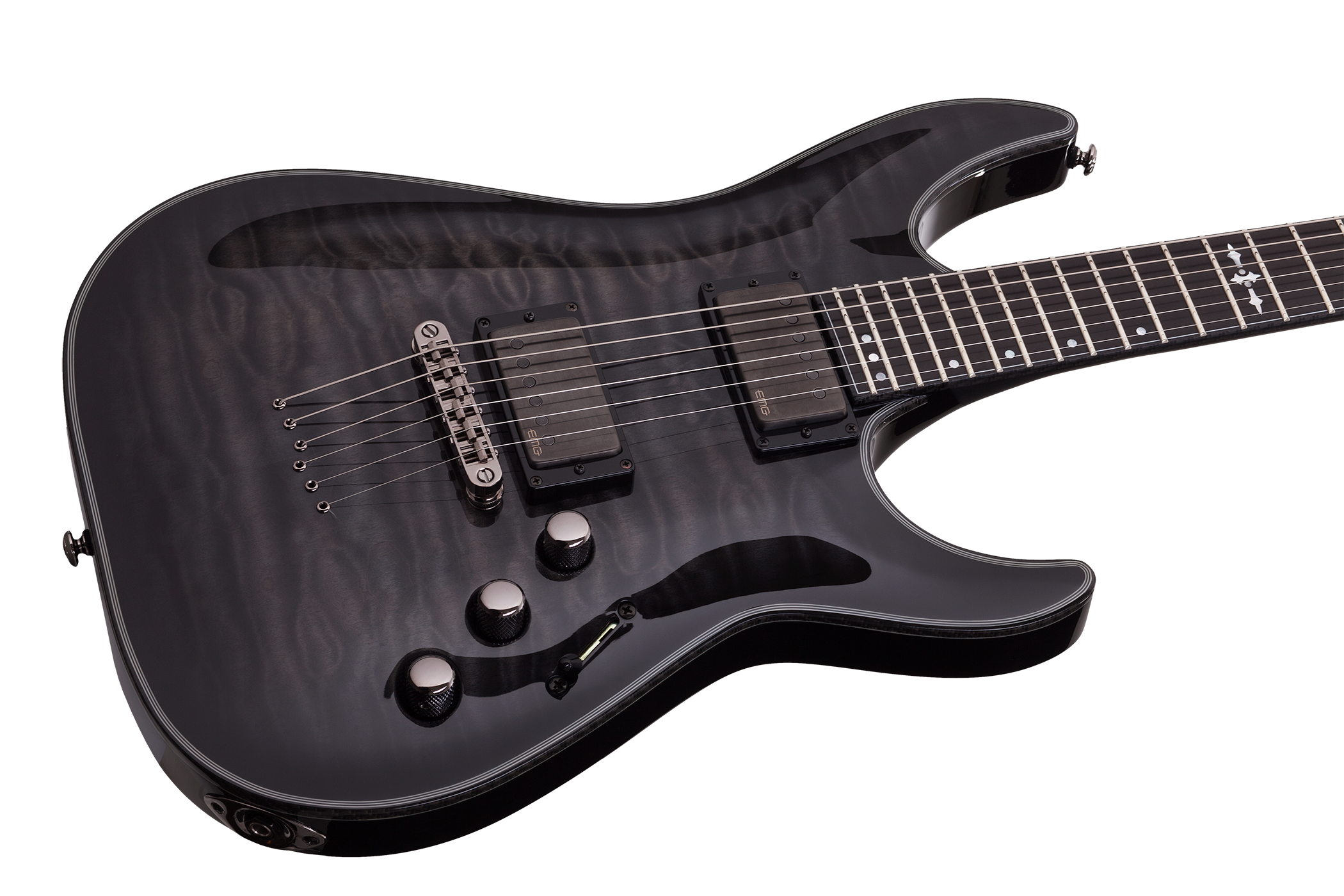 Schecter Hellraiser Hybrid C-1 Trans Black Burst